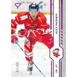 2024/25 Sportzoo ELH 1. serie #168 Alex Rašner Purple Iceberg xx/60