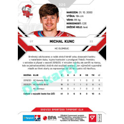 2021/22 Sportzoo TIPSPORT ELH 2. série #325 Michal Kunc