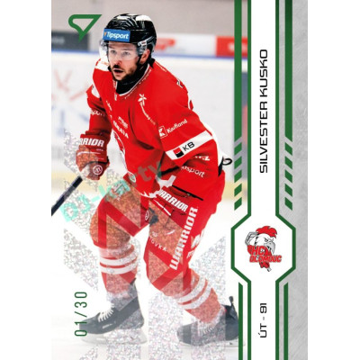 2024/25 Sportzoo ELH 1. serie #176 Silvester Kusko Green Glitter xx/30