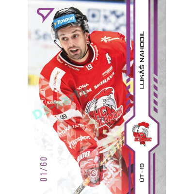 2024/25 Sportzoo ELH 1. serie #178 Lukáš Nahodil Purple Iceberg xx/60