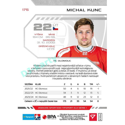 2024/25 Sportzoo ELH 1. serie #175 Michal Kunc