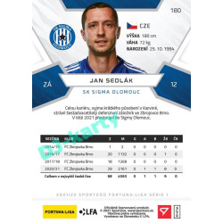 2021/22 Sportzoo Fortuna Liga Jan Sedlák #180