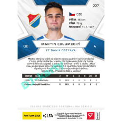 2021/22 Sportzoo Fortuna Liga 2. série #227 Martin Chlumecký
