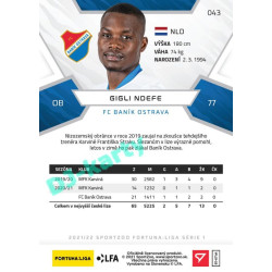 2021/22 Sportzoo Fortuna Liga Gigli Ndefe #43