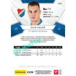 2021/22 Sportzoo Fortuna Liga Filip Kaloč #48