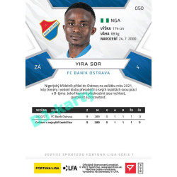 2021/22 Sportzoo Fortuna Liga Yira Sor #50