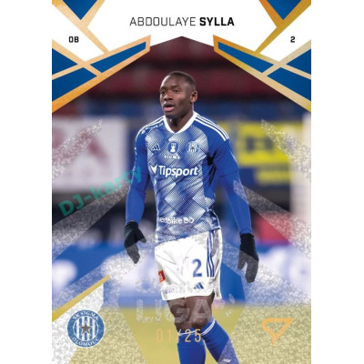 2024/25 Sportzoo Chance Liga 2. série #296 Abdoulaye Sylla Gold Glitter xx/25