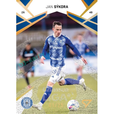 2024/25 Sportzoo Chance Liga 2. série #298 Jan Sýkora Gold Glitter xx/25