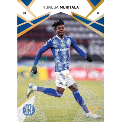 2024/25 Sportzoo Chance Liga 2. série #301 Yunusa Muritala Gold Glitter xx/25