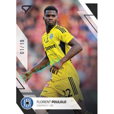 2022/23 Sportzoo Fortuna Liga 2. série #285 Florent Poulolo Black xx/19