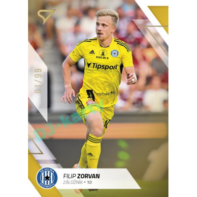 2022/23 Sportzoo Fortuna Liga 2. série #294 Filip Zorvan Gold xx/99