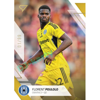 2022/23 Sportzoo Fortuna Liga 2. série #285 Florent Poulolo Gold xx/99