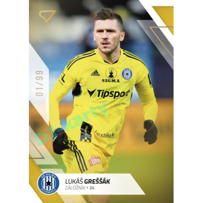 2022/23 Sportzoo Fortuna Liga 2. série #288 Lukáš Greššák Gold xx/99