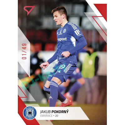 2022/23 Sportzoo Fortuna Liga 2. série #284 Jakub Pokorný Red xx/49