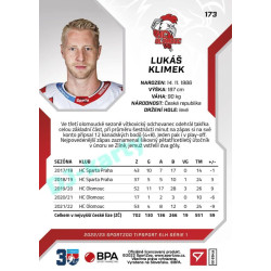 2022/23 Sportzoo ELH 1. série #173 Lukáš Klimek