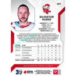 2022/23 Sportzoo ELH 2. série #327 Silvester Kusko