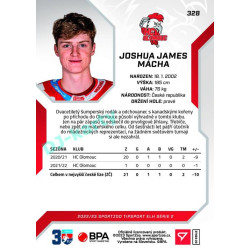 2022/23 Sportzoo ELH 2. série #328 Joshua James Mácha