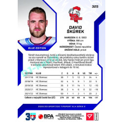 2022/23 Sportzoo ELH 2. série #325 David Škůrek Blue xx/99