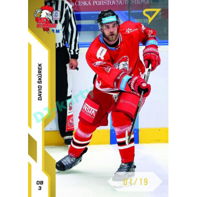 2022/23 Sportzoo ELH 2. série #325 David Škůrek Gold xx/19