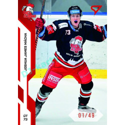 2022/23 Sportzoo ELH 2. série #328 Joshua James Mácha Red xx/49