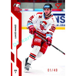 2022/23 Sportzoo ELH 2. série #322 Lukáš Mareš Red xx/49