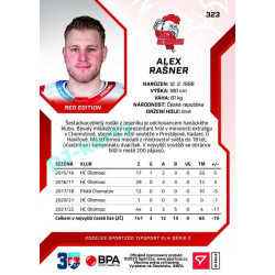 2022/23 Sportzoo ELH 2. série #323 Alex Rašner Red xx/49