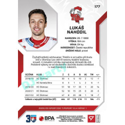 2022/23 Sportzoo ELH 1. série #177 Lukáš Nahodil