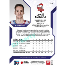 2022/23 Sportzoo ELH 1. série #175 Lukáš Kucsera Blue xx/99