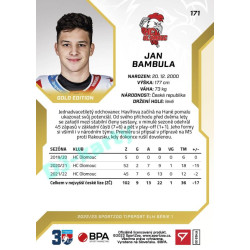 2022/23 Sportzoo ELH 1. série #171 Jan Bambula Gold xx/19