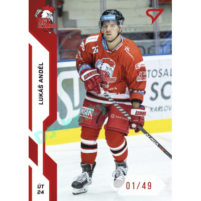 2022/23 Sportzoo ELH 1. série #170 Lukáš Anděl Red xx/49