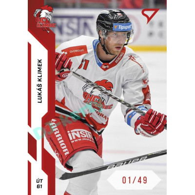 2022/23 Sportzoo ELH 1. série #173 Lukáš Klimek Red xx/49