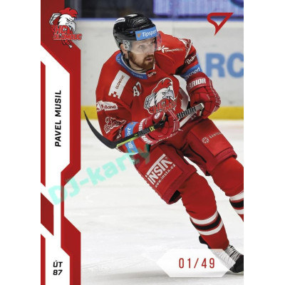2022/23 Sportzoo ELH 1. série #176 Pavel Musil Red xx/49