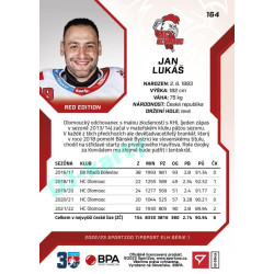 2022/23 Sportzoo ELH 1. série #164 Jan Lukáš Red xx/49