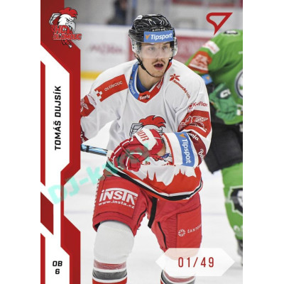 2022/23 Sportzoo ELH 1. série #166 Tomáš Dujsík Red xx/49