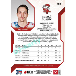 2022/23 Sportzoo ELH 1. série #166 Tomáš Dujsík Red xx/49
