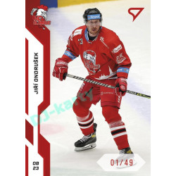 2022/23 Sportzoo ELH 1. série #167 Jiří Ondrušek Red xx/49