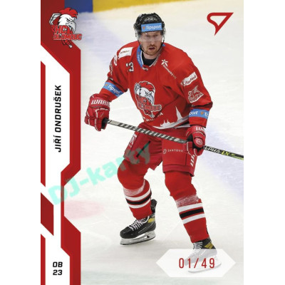 2022/23 Sportzoo ELH 1. série #167 Jiří Ondrušek Red xx/49