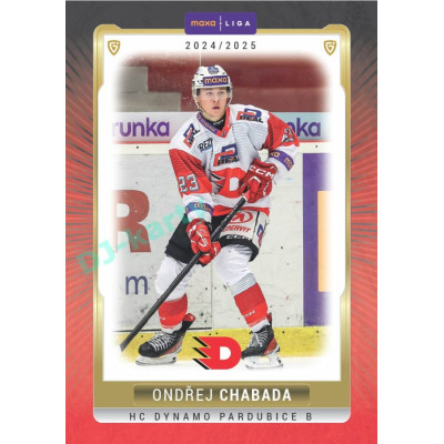 2024/25 Goal Cards Maxa liga 1. série #PCE-04 Ondřej Chabada Parallel 1of15