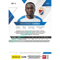 2022/23 Sportzoo Fortuna Liga 2. série #253 Muhammed Sanneh