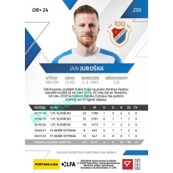 2022/23 Sportzoo Fortuna Liga 2. série #250 Jan Juroška