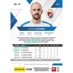 2022/23 Sportzoo Fortuna Liga 2. série #251 David Lischka