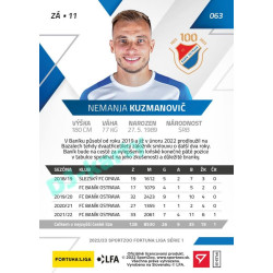2022/23 Sportzoo Fortuna Liga 1. série #063 Nemanja Kuzmanovič PROMO