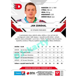 2021/22 Sportzoo TIPSPORT ELH 2. série #309 Jan Zdráhal