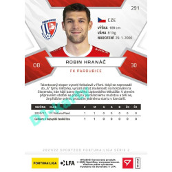 2021/22 Sportzoo Fortuna Liga 2. série #291 Robin Hranáč