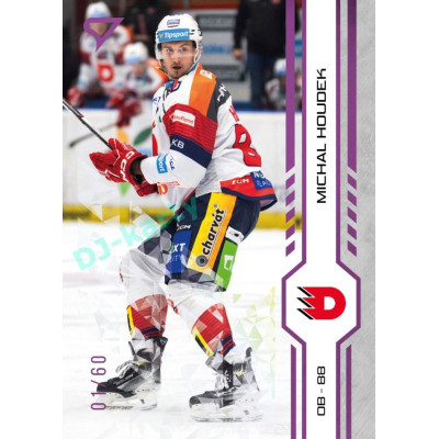 2024/25 Sportzoo ELH 1. serie #024 Michal Houdek Purple Iceberg xx/60