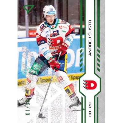 2024/25 Sportzoo ELH 1. serie #026 Andrej Šustr Green Glitter xx/30