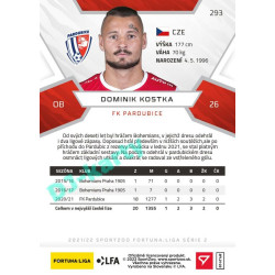 2021/22 Sportzoo Fortuna Liga 2. série #293 Dominik Kostka