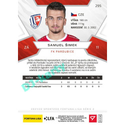 2021/22 Sportzoo Fortuna Liga 2. série #295 Samuel Šimek
