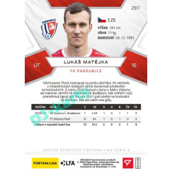 2021/22 Sportzoo Fortuna Liga 2. série #297 Lukáš Matějka