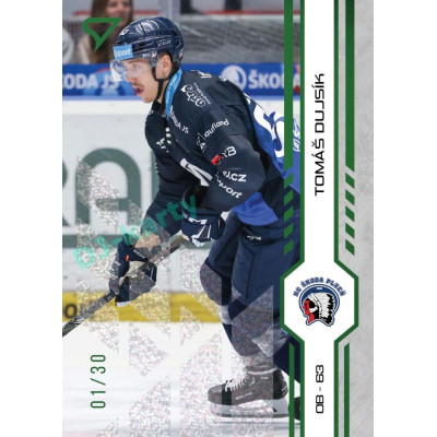 2024/25 Sportzoo ELH 1. serie #201 Tomáš Dujsík Green Glitter xx/30